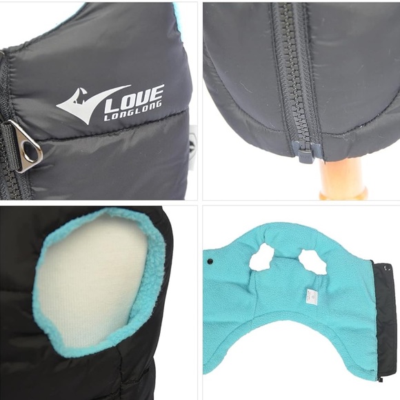 SALE!! Size XL NEW Waterproof zip dog coat. Medium large dogs.  4 - Picture 3 of 11